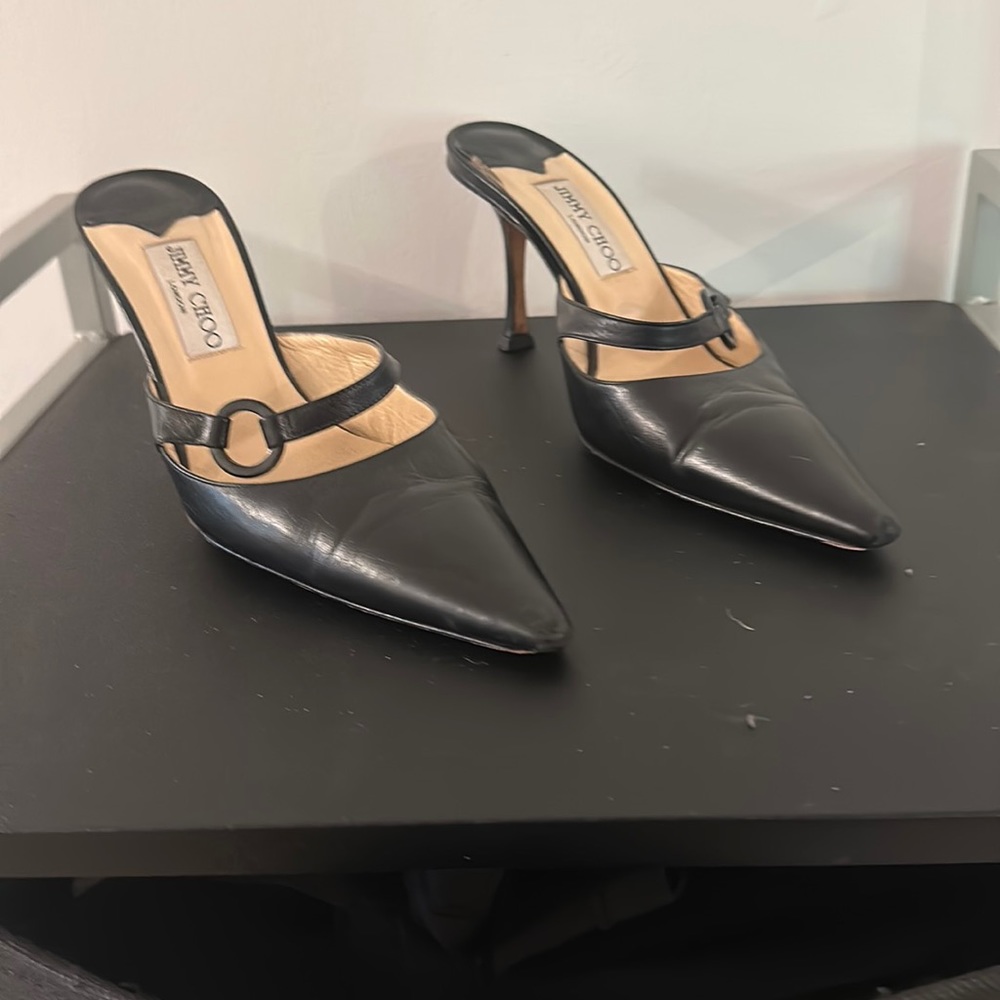 Jimmy Choo heeled miles/slides